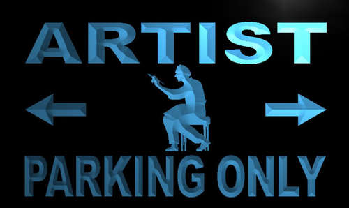 Artist Parking Only Neon Light Sign